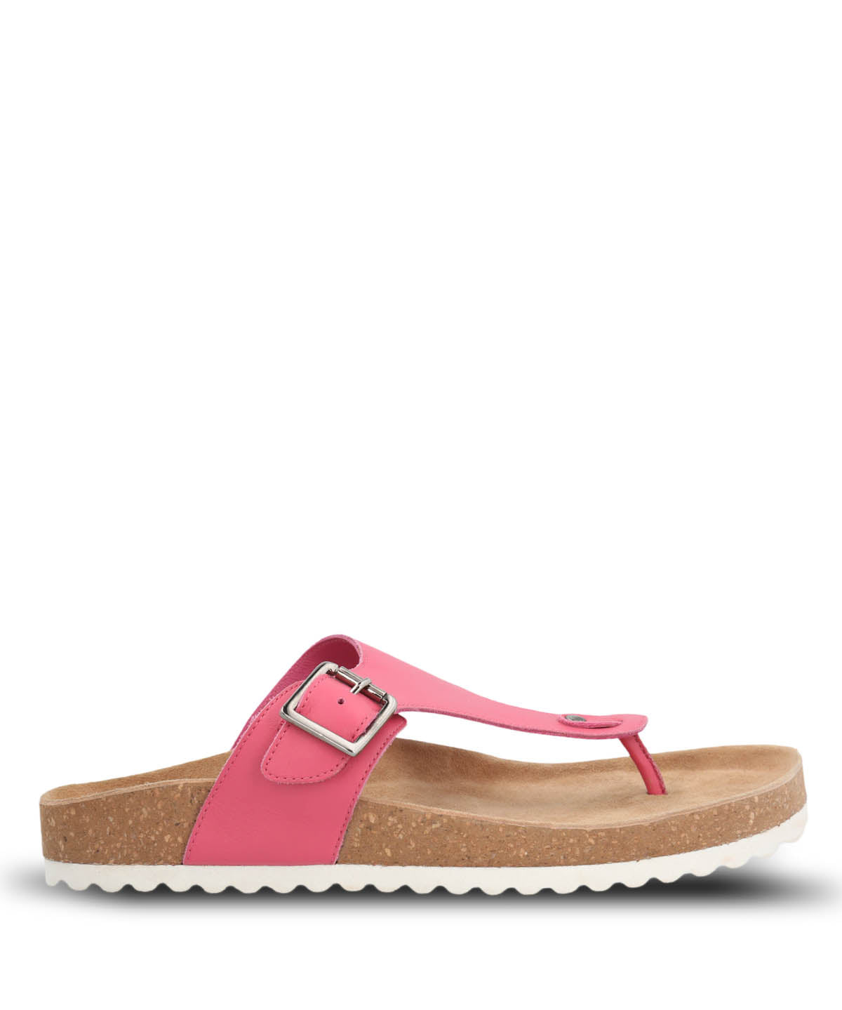 Sandalia Cuero Mujer Davos Fucsia