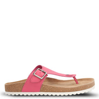 Sandalia Cuero Mujer Davos Fucsia