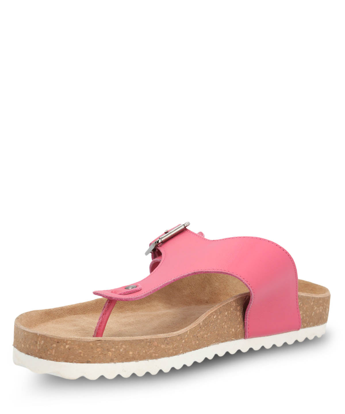 Sandalia Cuero Mujer Davos Fucsia