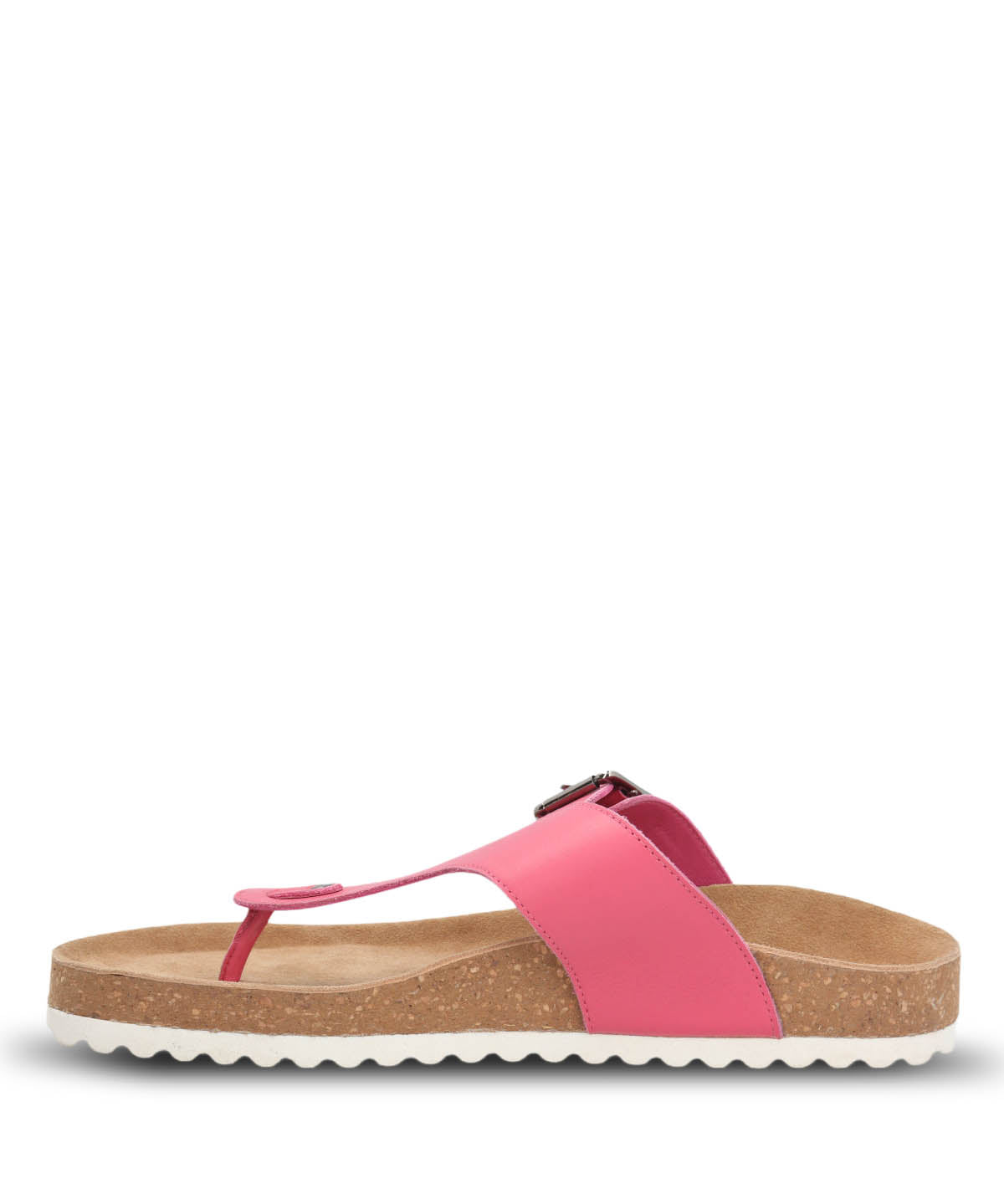 Sandalia Cuero Mujer Davos Fucsia