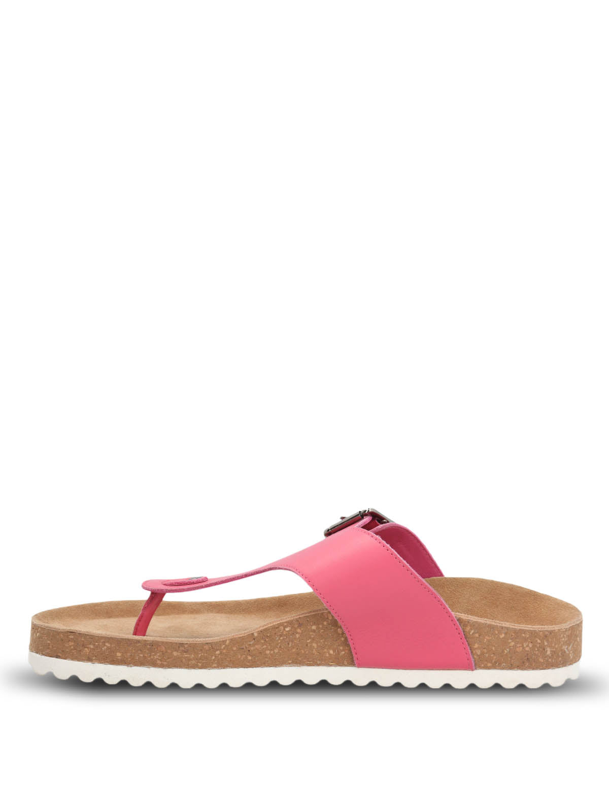 Sandalia Cuero Mujer Davos Fucsia