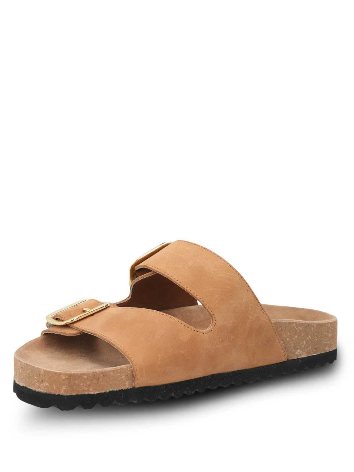 Sandalia Cuero Mujer Lausana Café