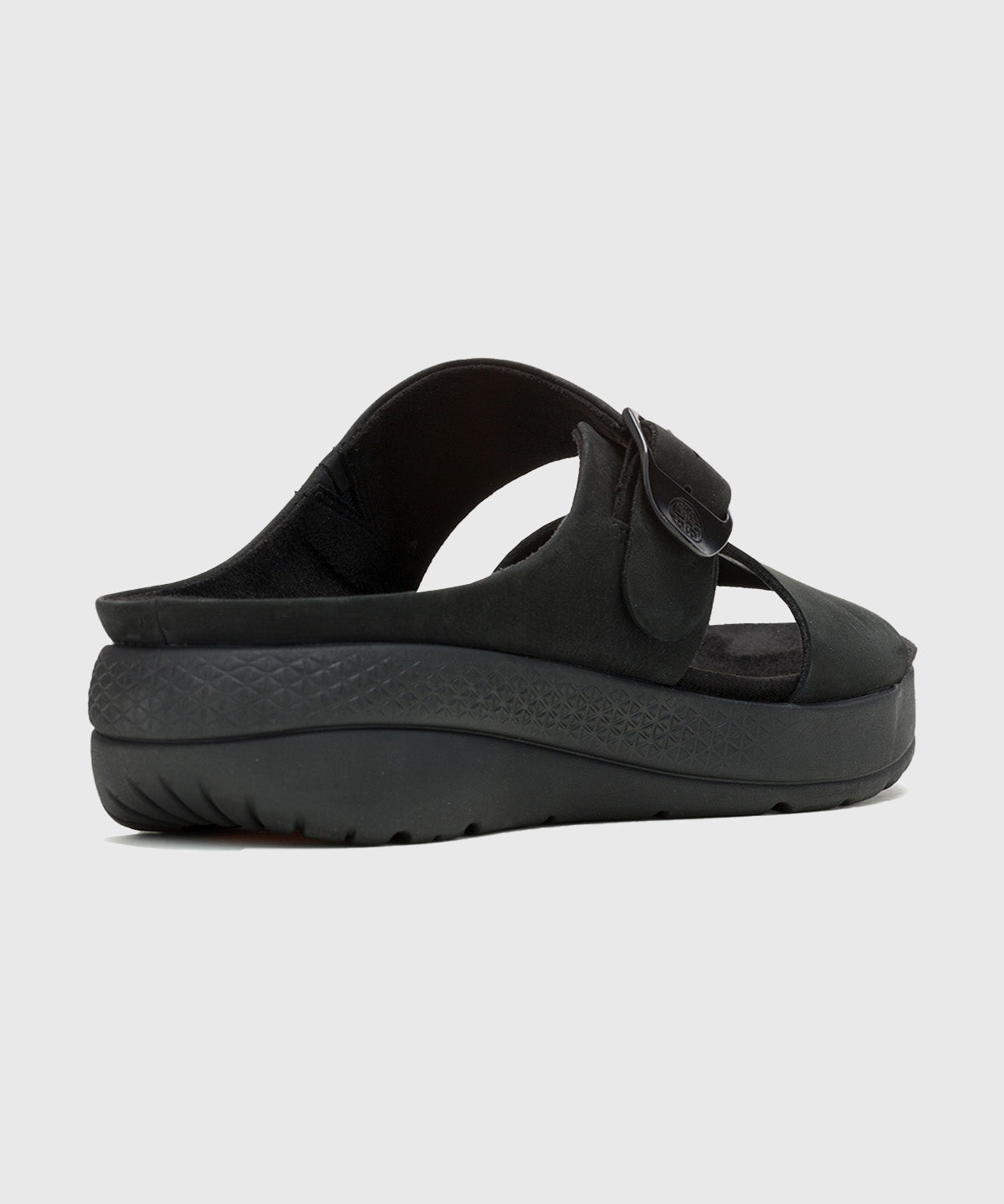 Sandalia Cuero Breathe Slide Negro-Hush Puppies Chile