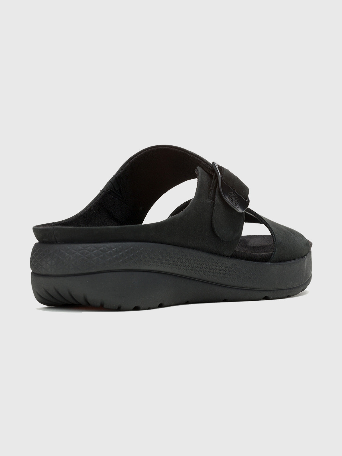 Sandalia Cuero Breathe Slide Negro-Hush Puppies Chile