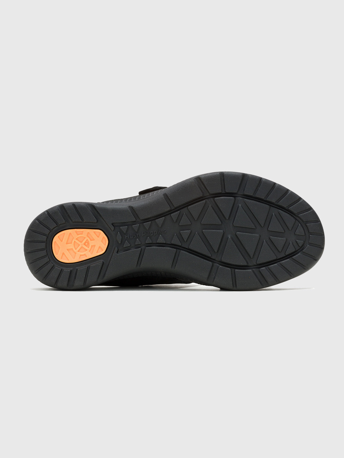 Sandalia Cuero Breathe Slide Negro-Hush Puppies Chile