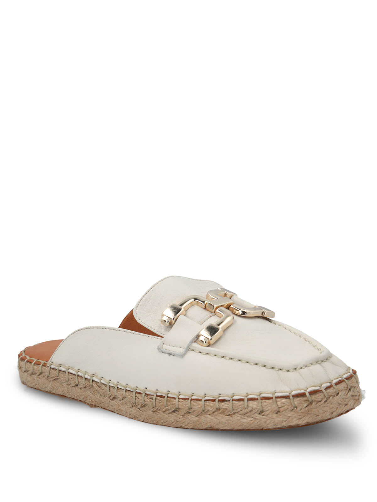 Alpargata Cuero Mujer Aprica Blanco