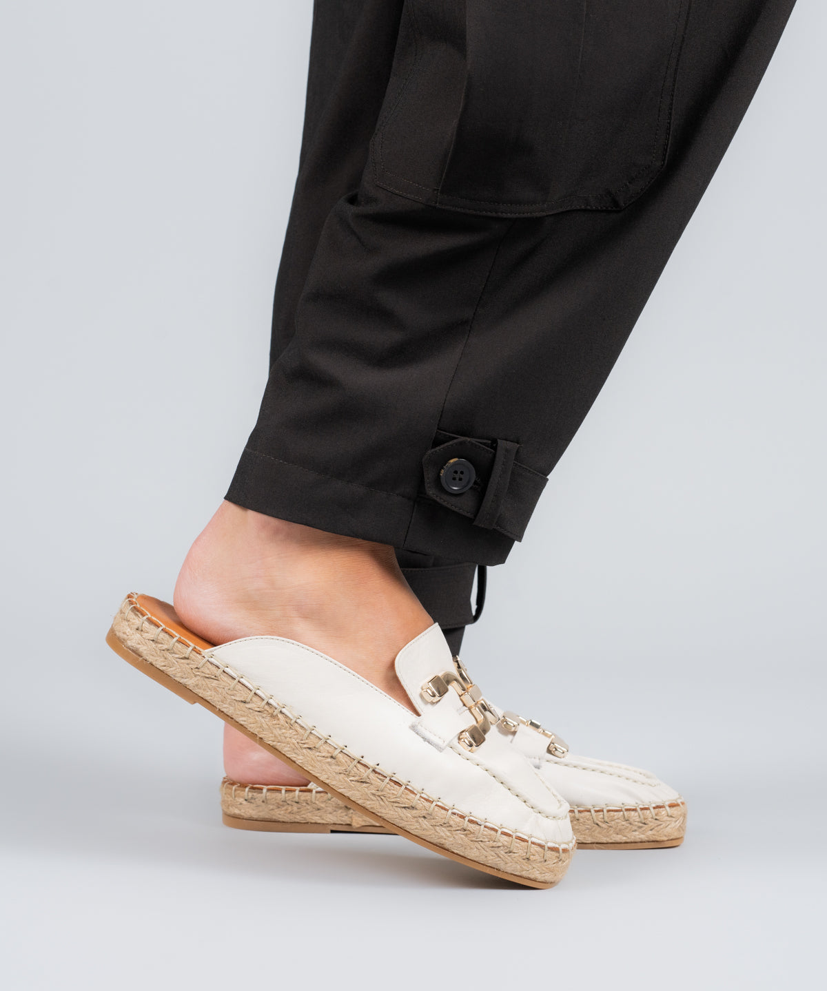 Alpargata Cuero Mujer Aprica Blanco