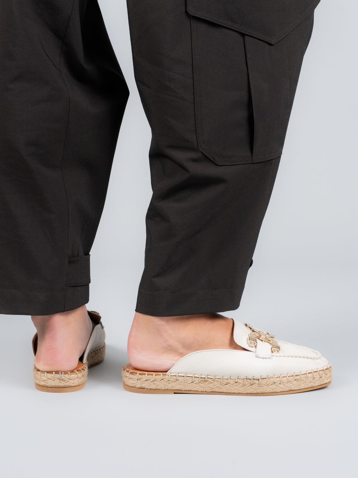 Alpargata Cuero Mujer Aprica Blanco