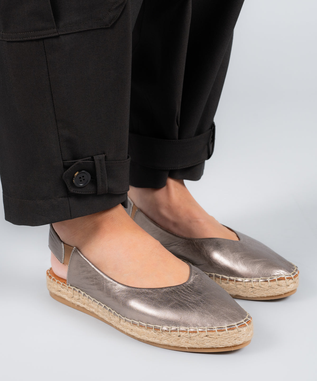 Alpargata Cuero Teglio Gris-Hush Puppies Chile