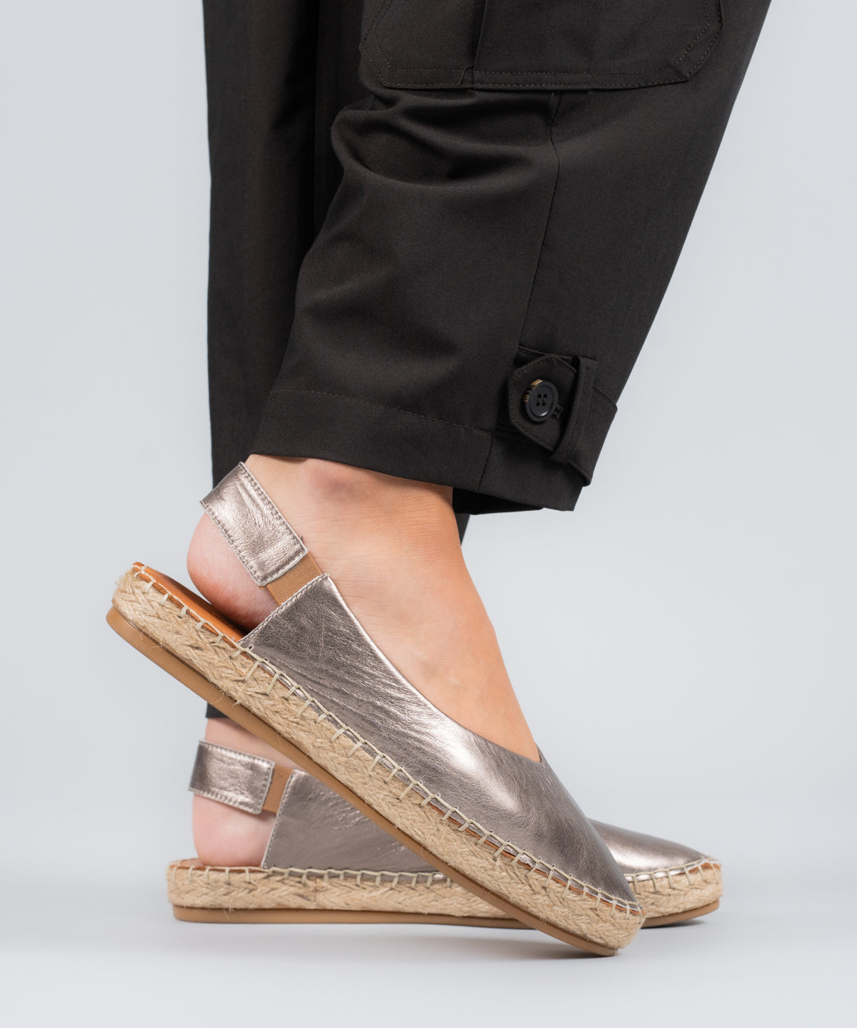 Alpargata Cuero Teglio Gris-Hush Puppies Chile