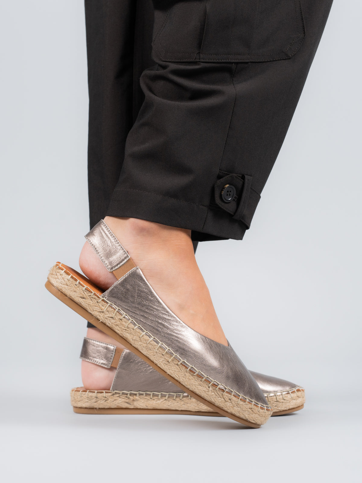 Alpargata Cuero Teglio Gris-Hush Puppies Chile