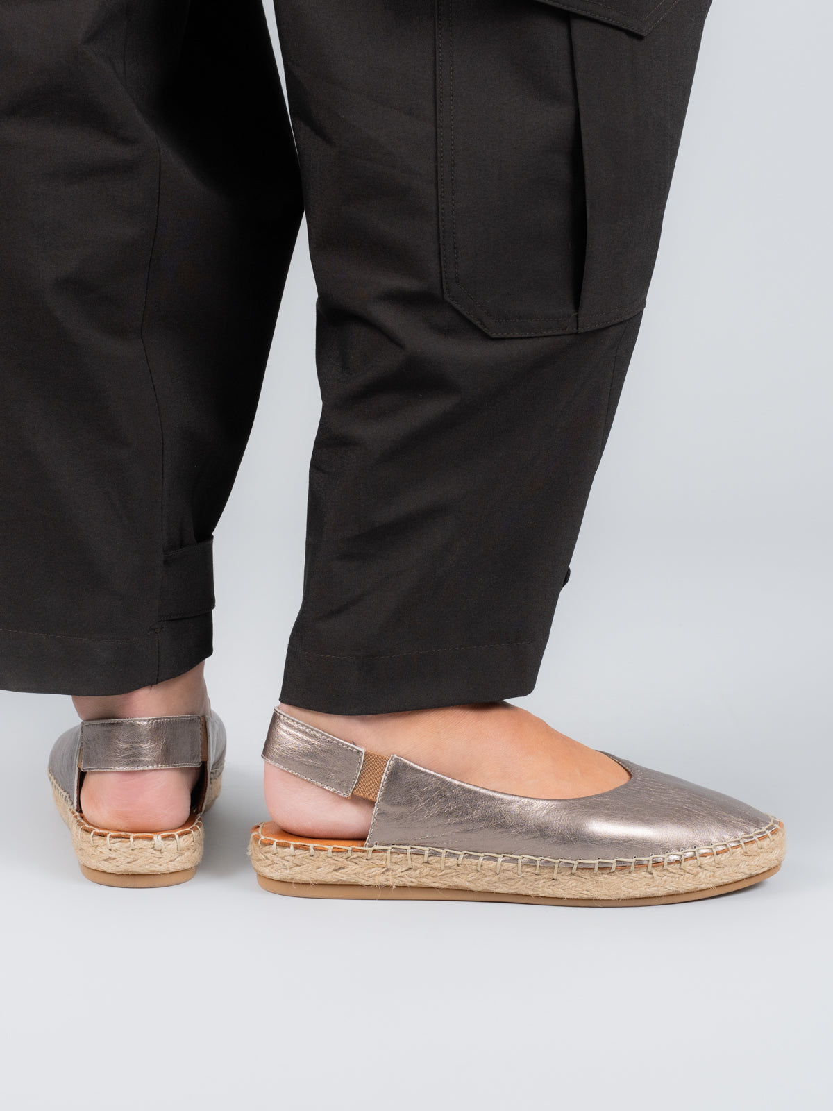 Alpargata Cuero Teglio Gris-Hush Puppies Chile