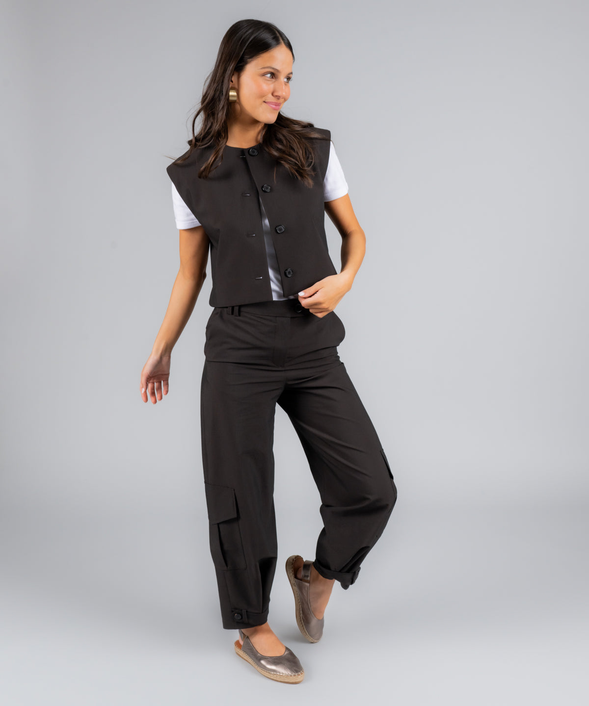 Alpargata Cuero Teglio Gris-Hush Puppies Chile