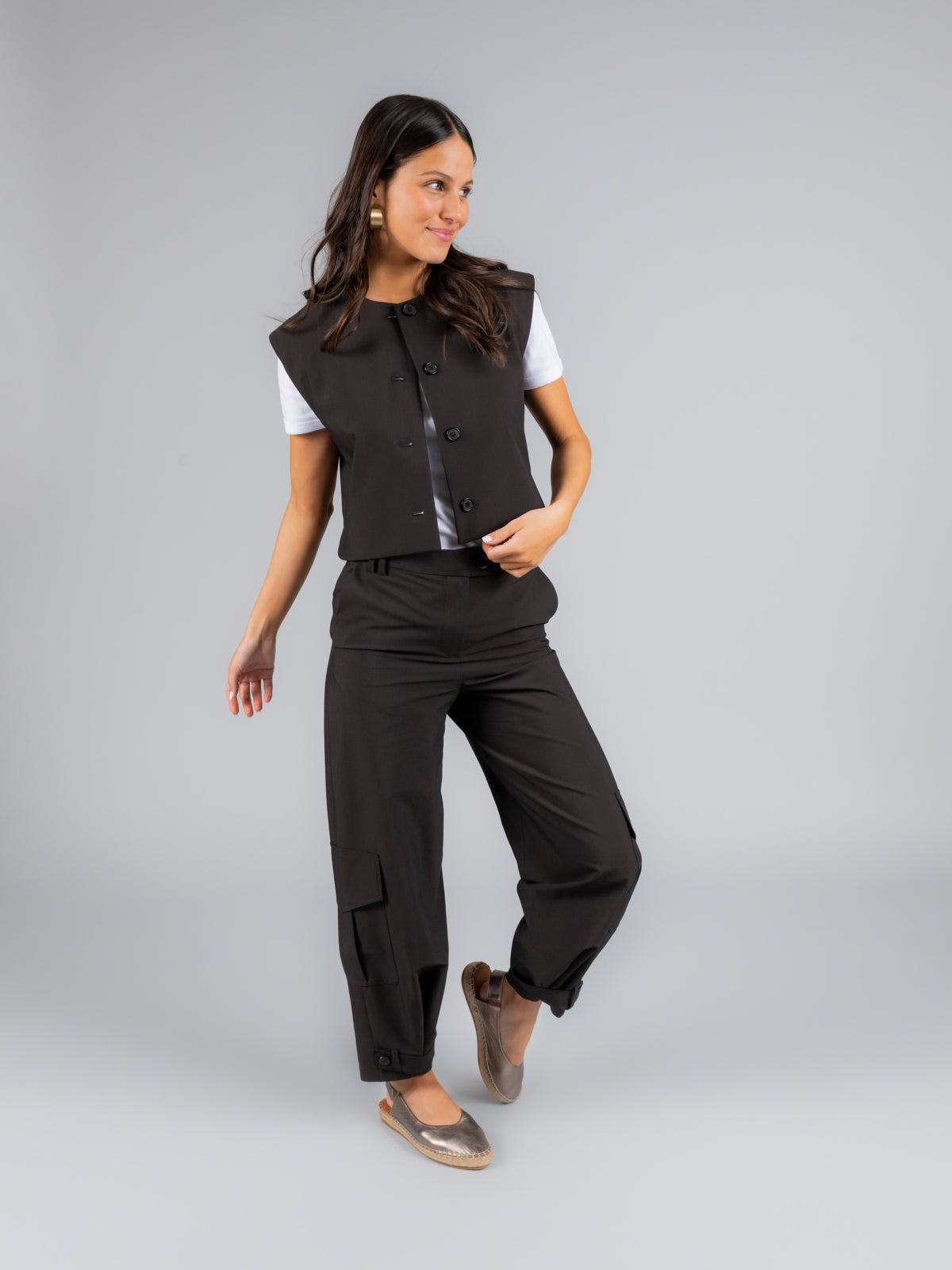 Alpargata Cuero Teglio Gris-Hush Puppies Chile