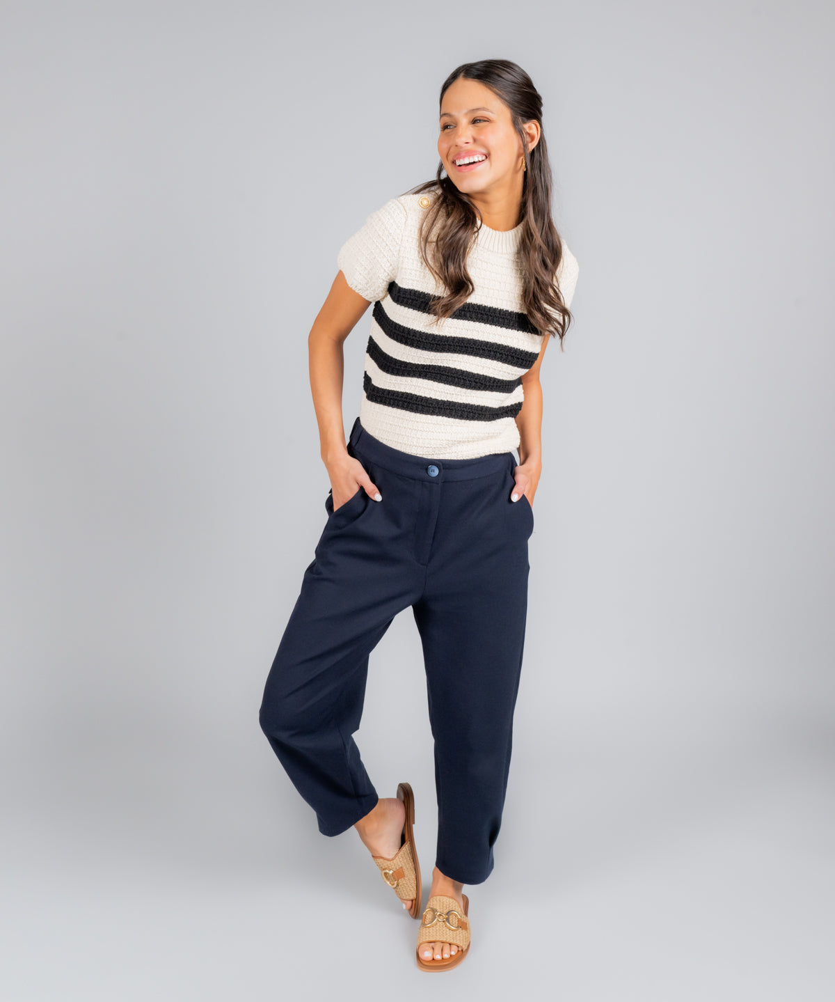 Sandalia Cuero Mujer Tegglia Café Claro