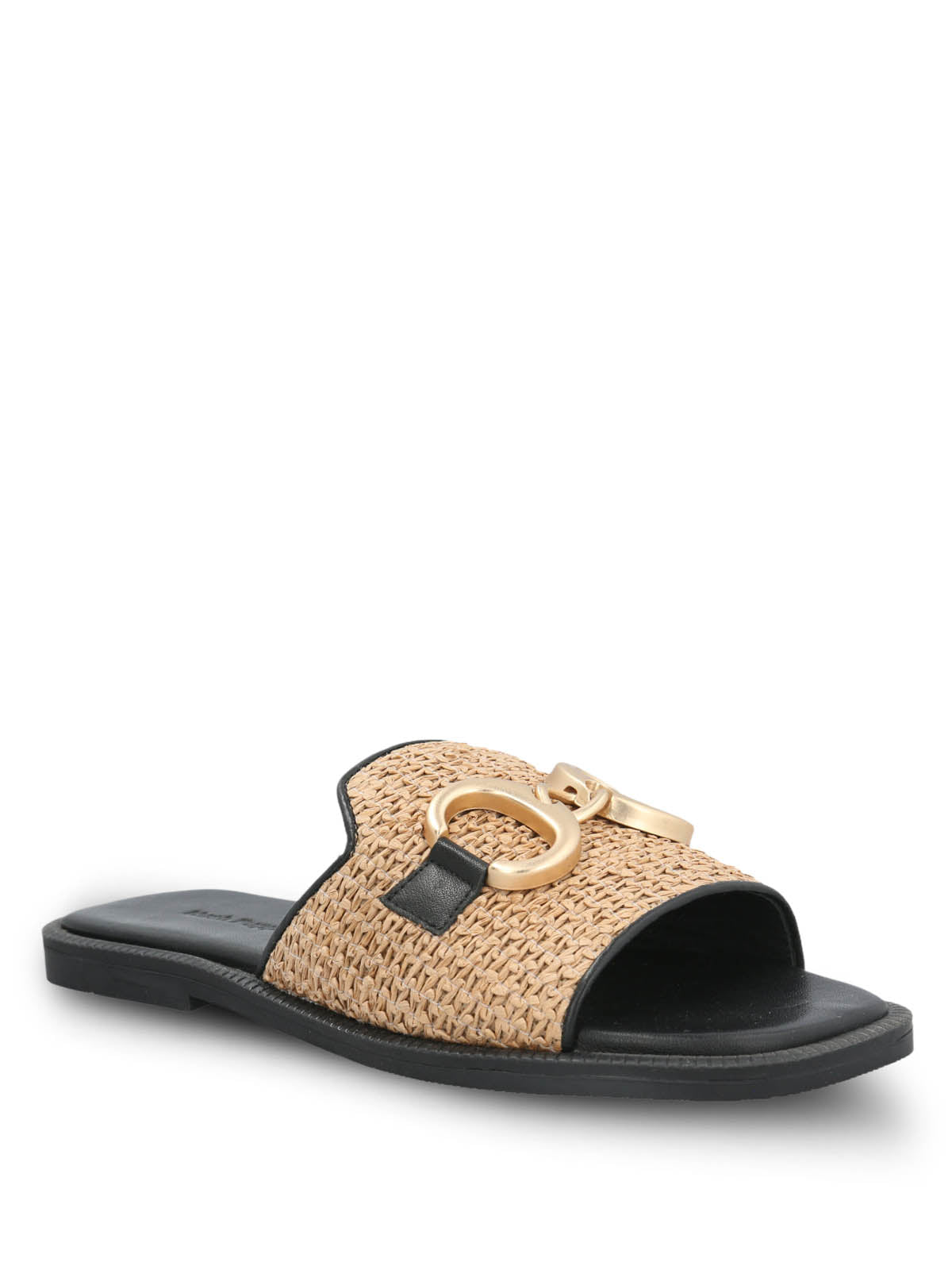 Sandalia Cuero Mujer Tegglia Negro