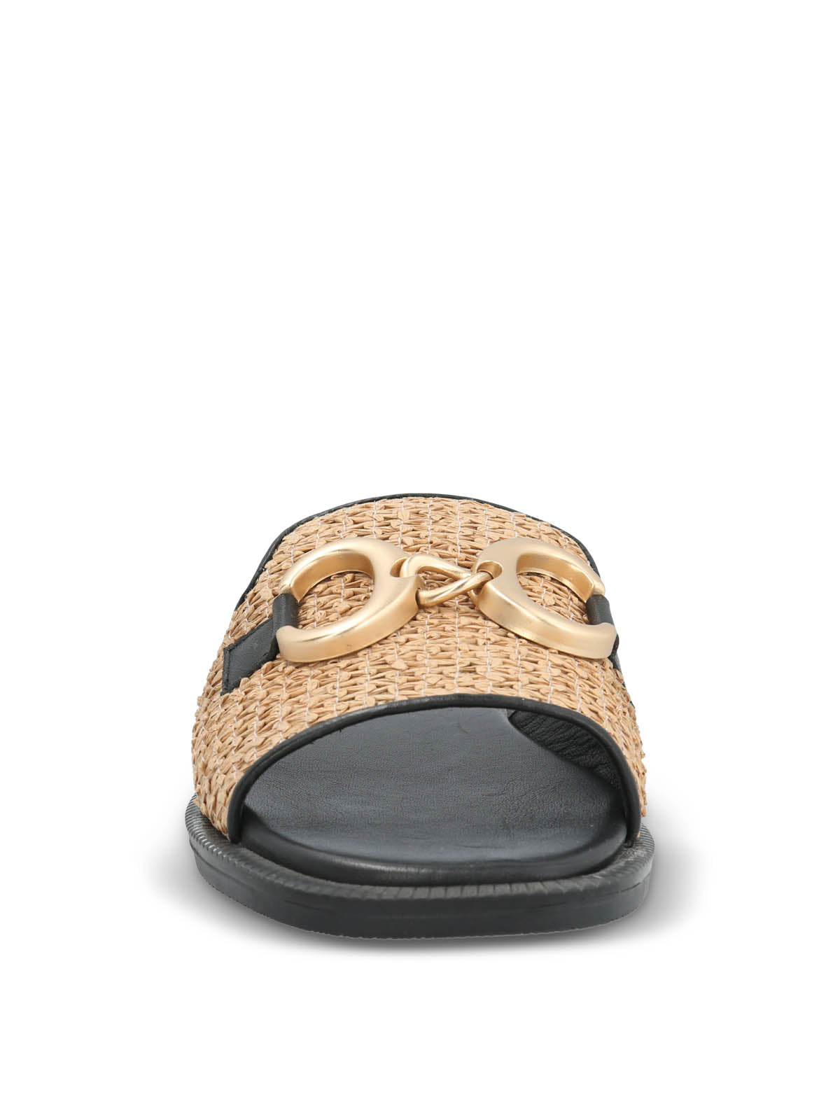 Sandalia Cuero Mujer Tegglia Negro