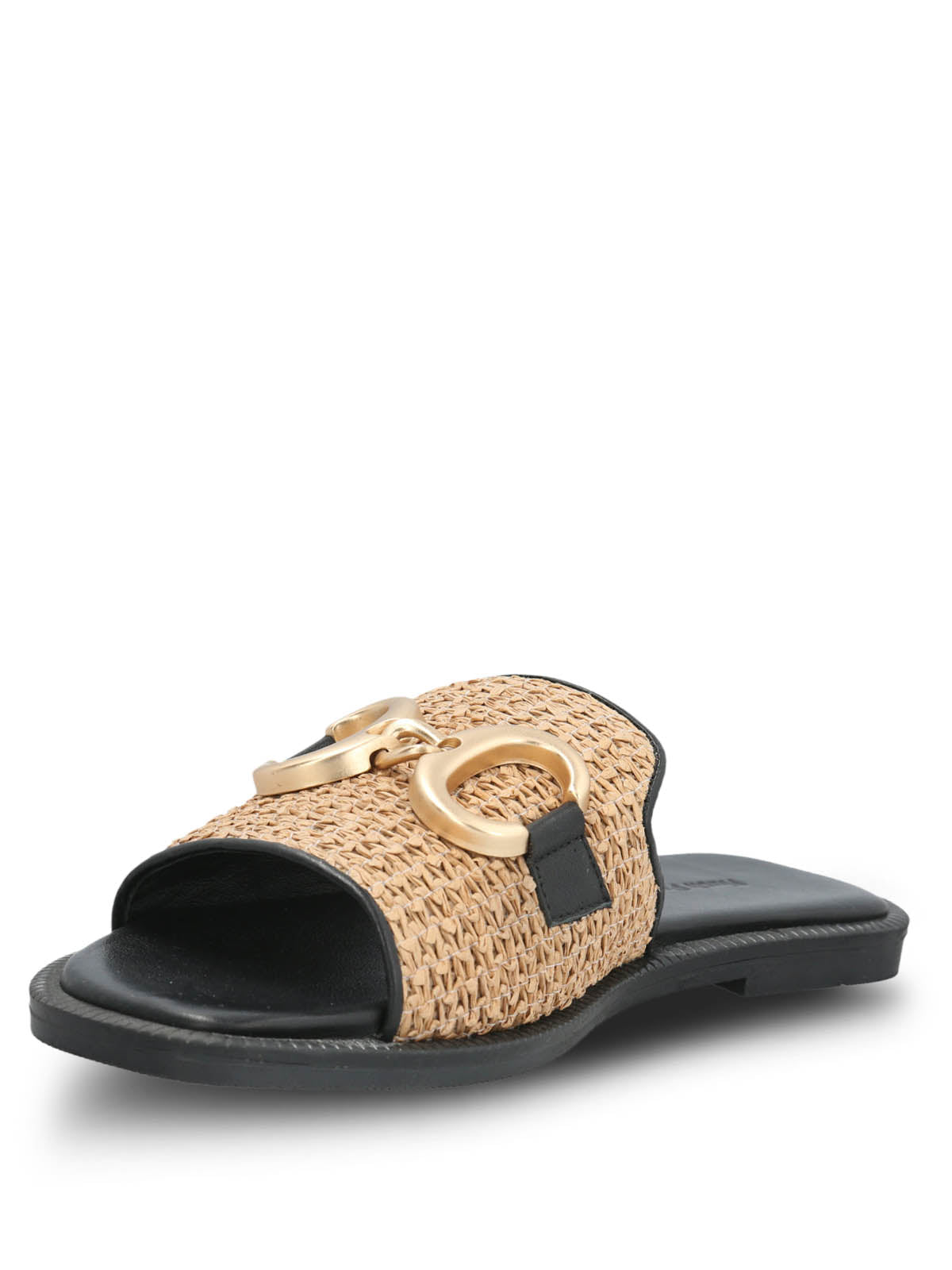 Sandalia Cuero Mujer Tegglia Negro