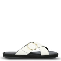 Sandalia Cuero Mujer Bernard Blanco