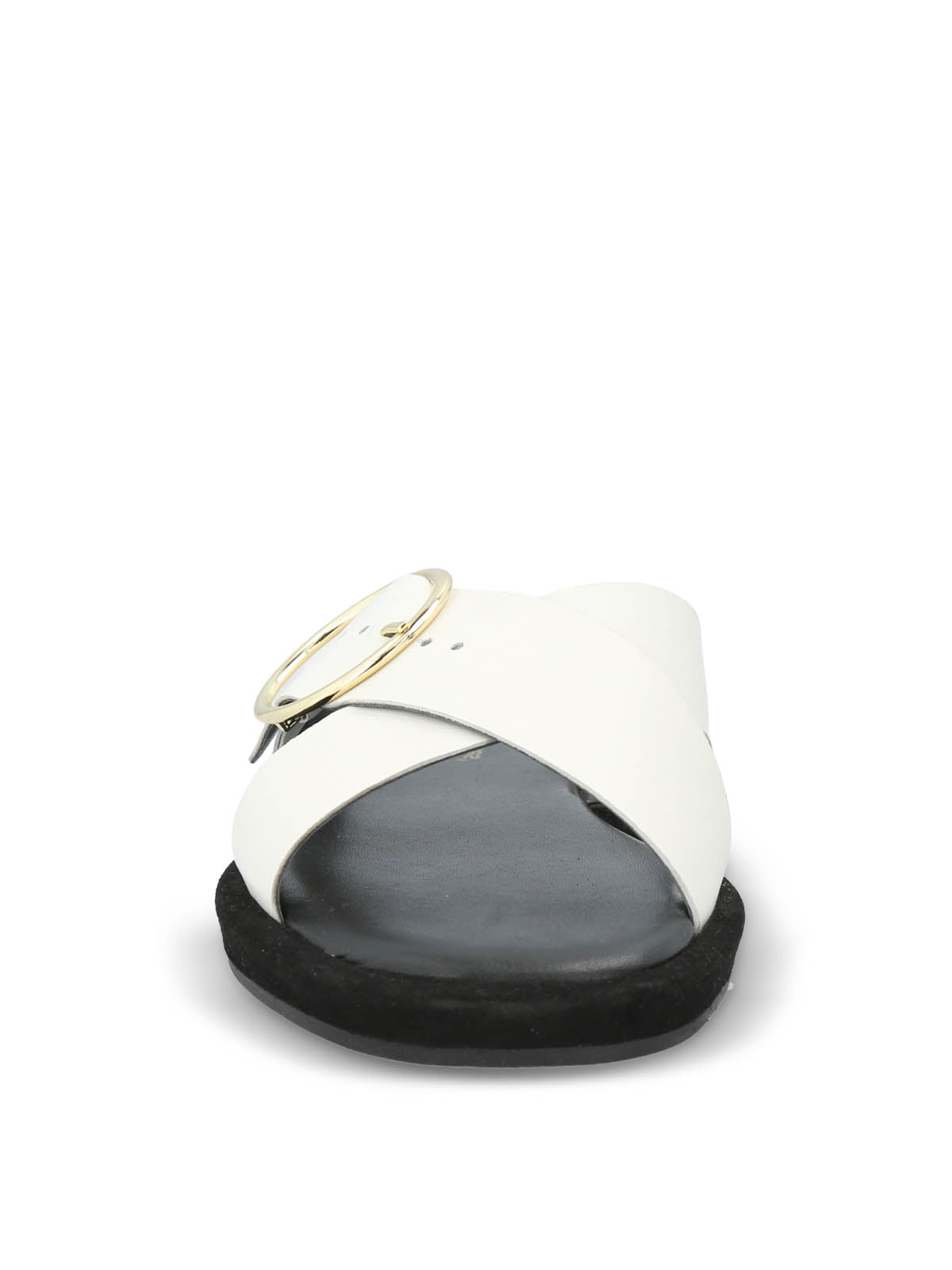 Sandalia Cuero Mujer Bernard Blanco