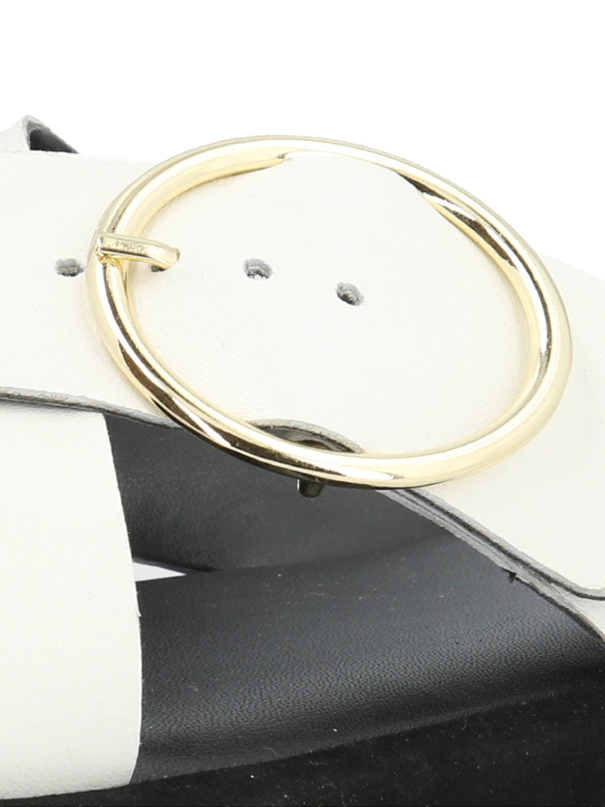 Sandalia Cuero Mujer Bernard Blanco