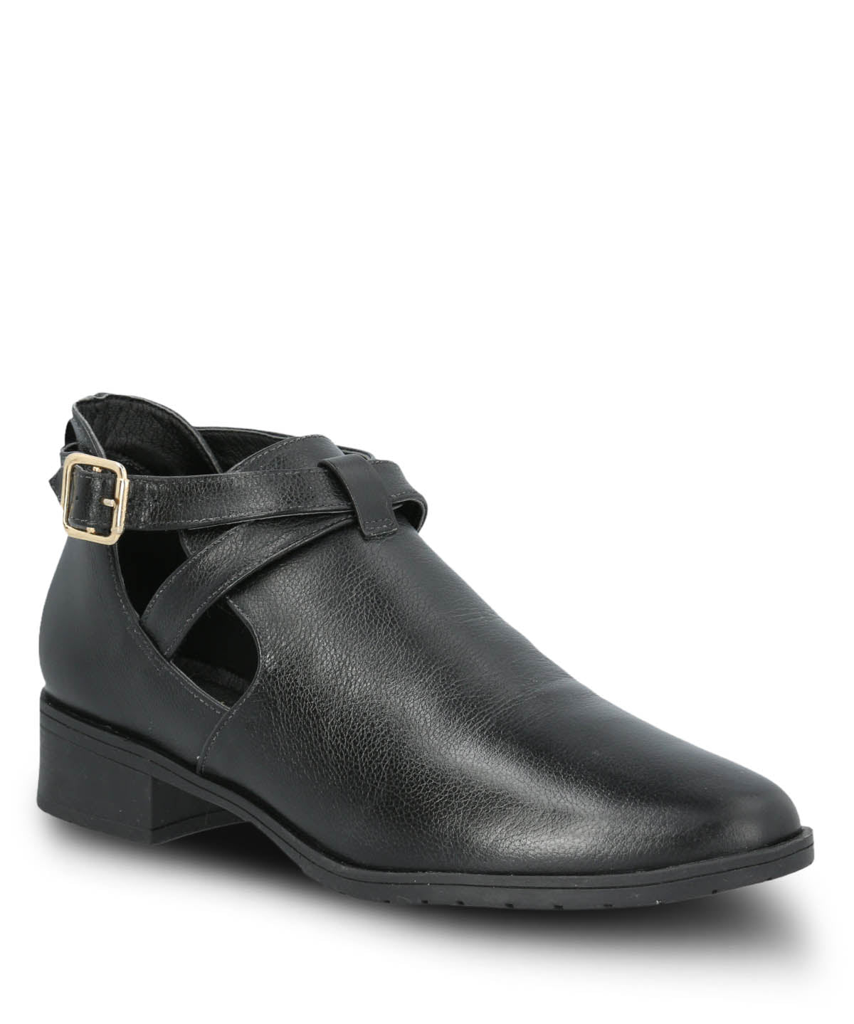 Botin Cuero Mujer Garla Negro