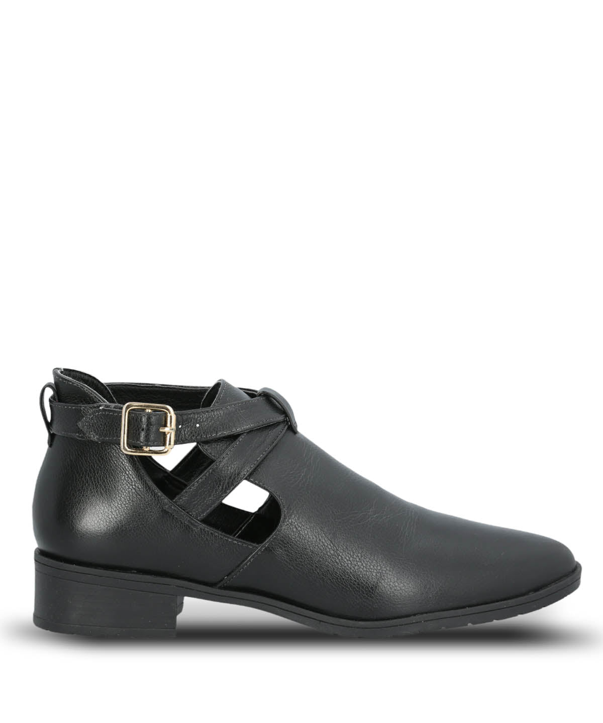 Botin Cuero Mujer Garla Negro