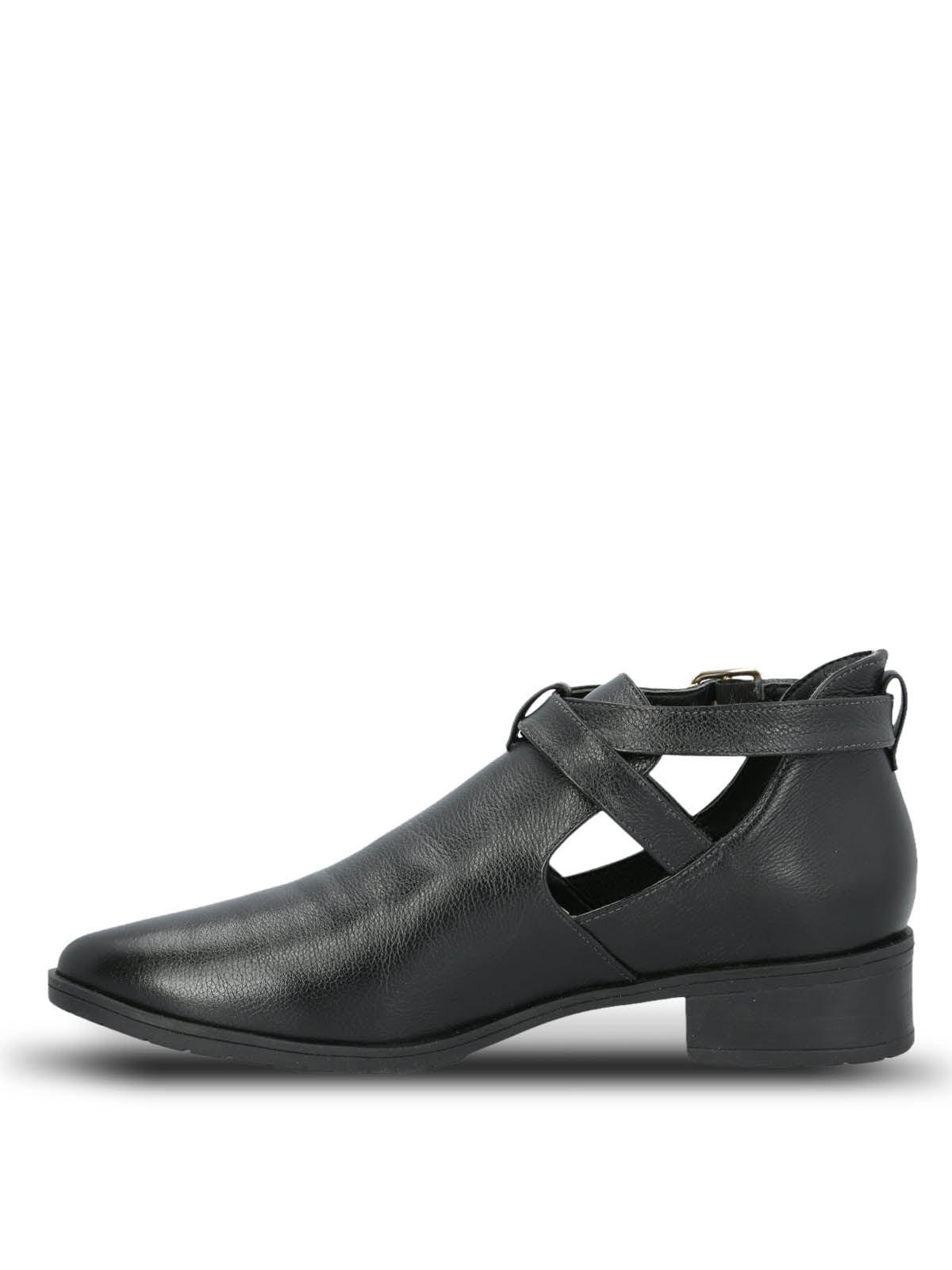 Botin Cuero Mujer Garla Negro