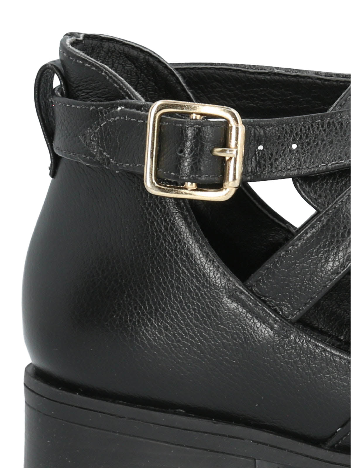 Botin Cuero Mujer Garla Negro