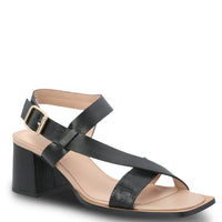 Sandalia Vestir Cuero Mujer Caterina Negro