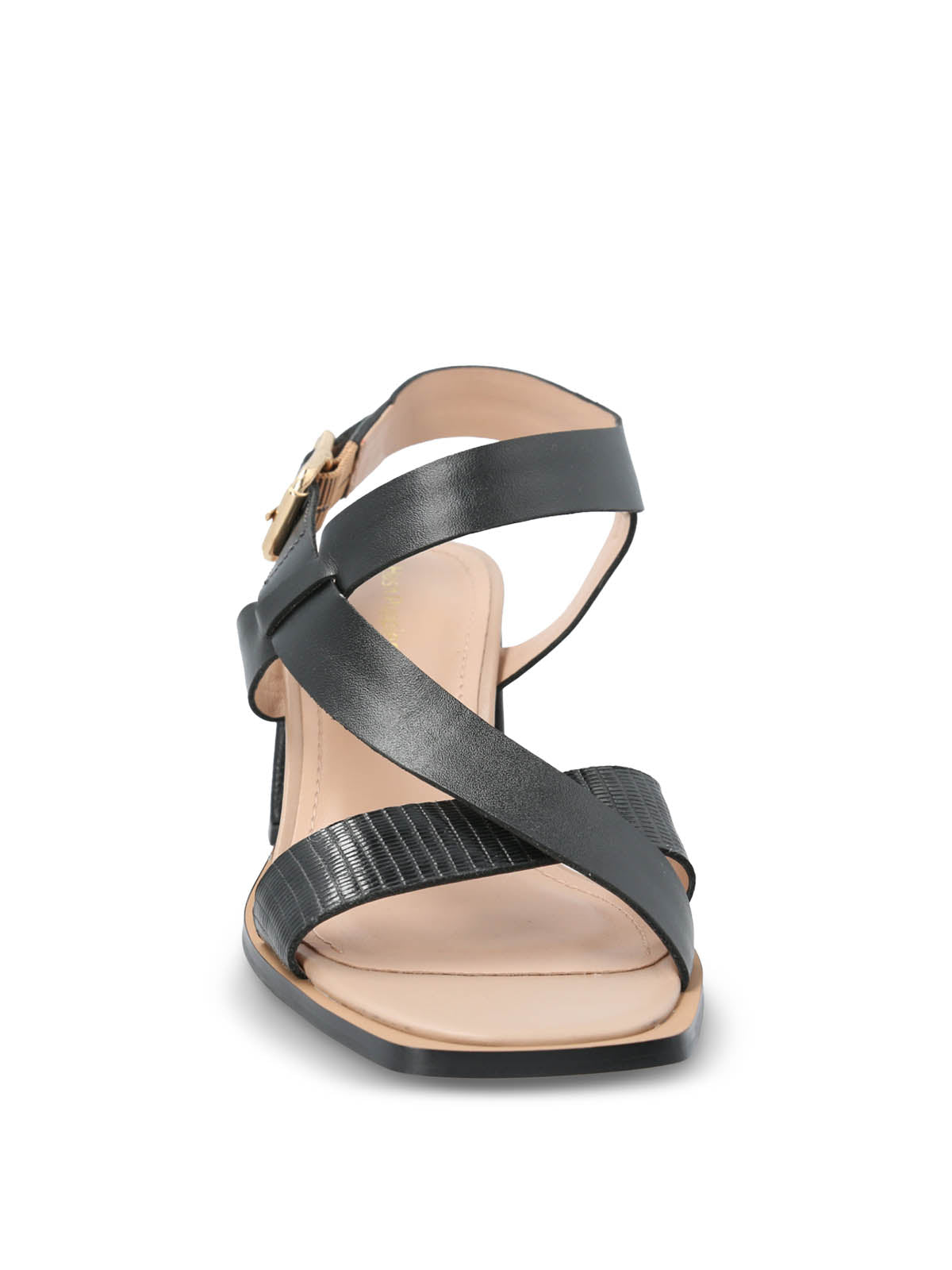 Sandalia Vestir Cuero Mujer Caterina Negro