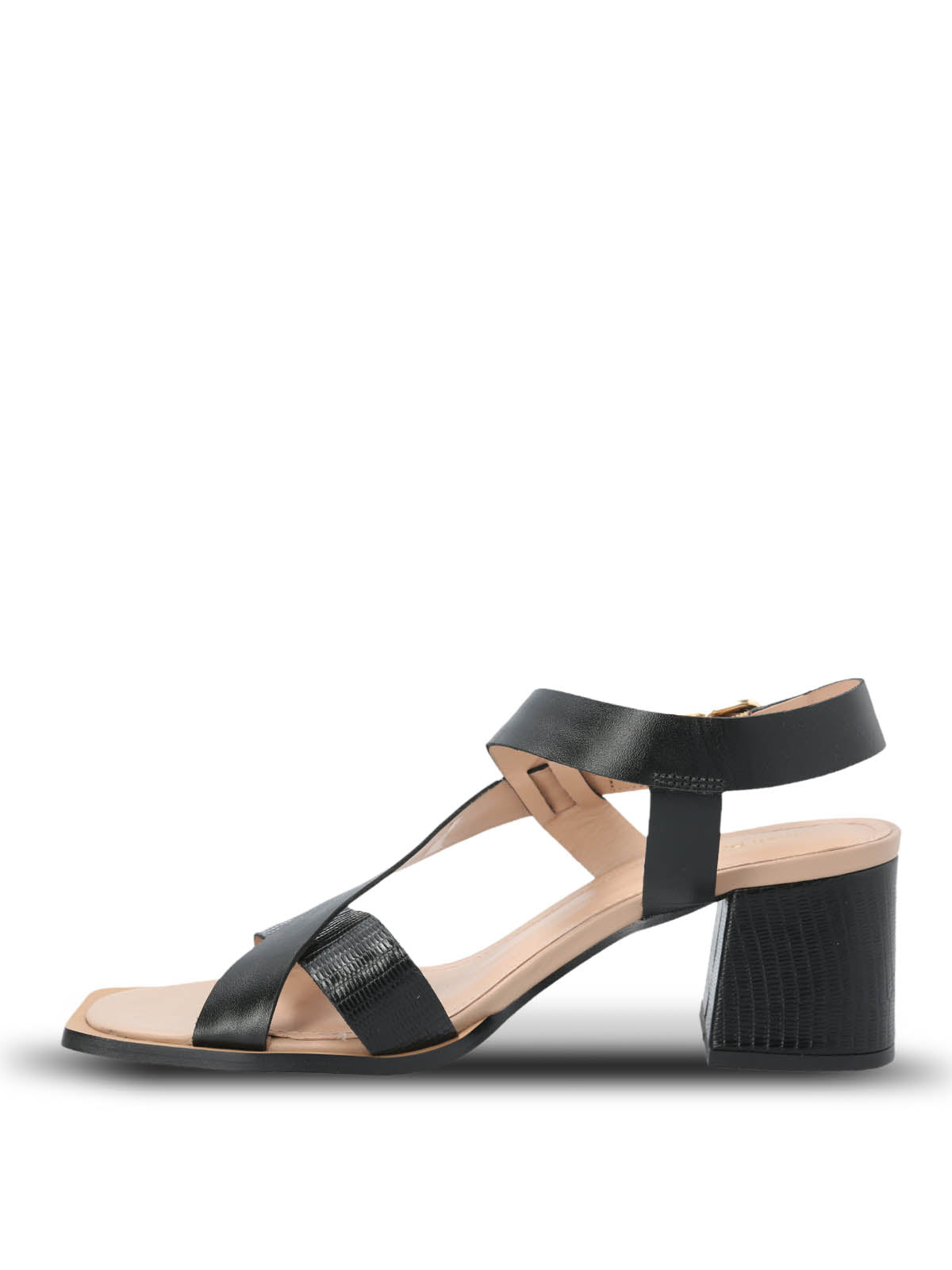 Sandalia Vestir Cuero Mujer Caterina Negro