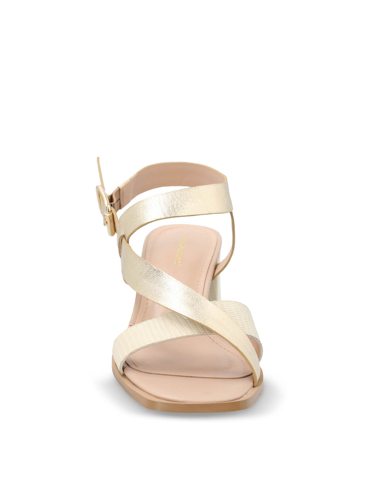 Sandalia Vestir Cuero Mujer Caterina Dorado