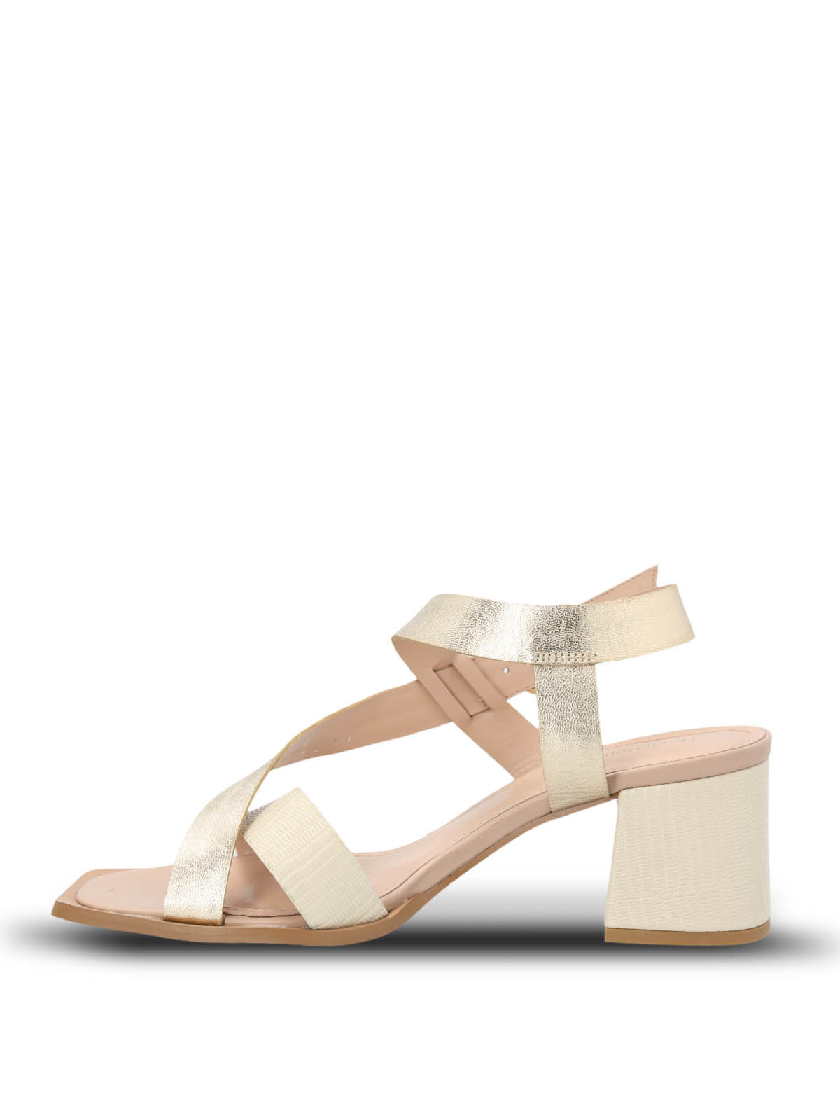 Sandalia Vestir Cuero Mujer Caterina Dorado