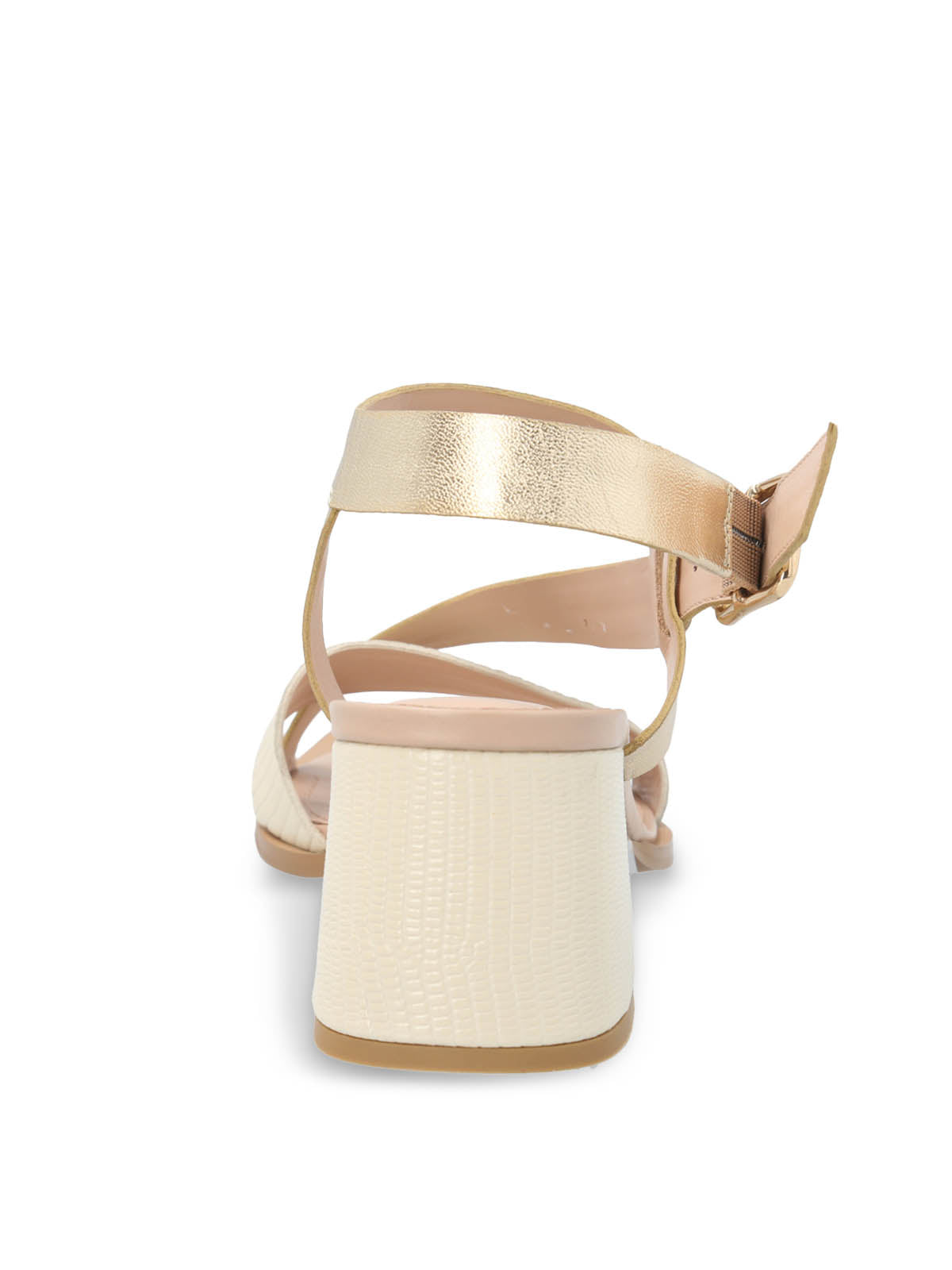 Sandalia Vestir Cuero Mujer Caterina Dorado