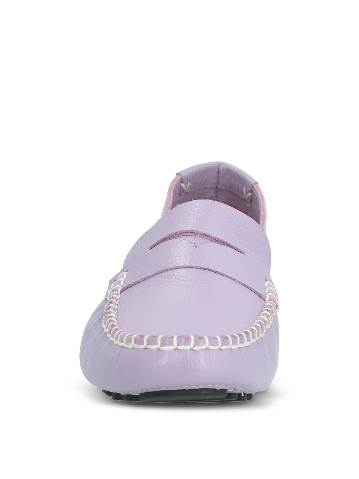 Mocasin Cuero Mujer Domaso Lila | Hush Puppies