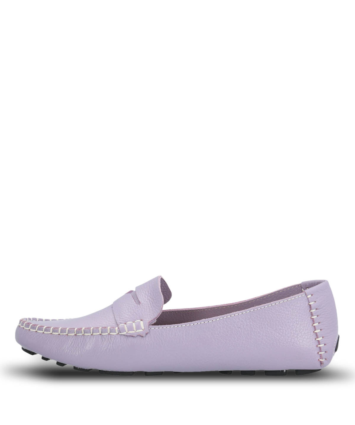 Mocasin Cuero Mujer Domaso Lila | Hush Puppies