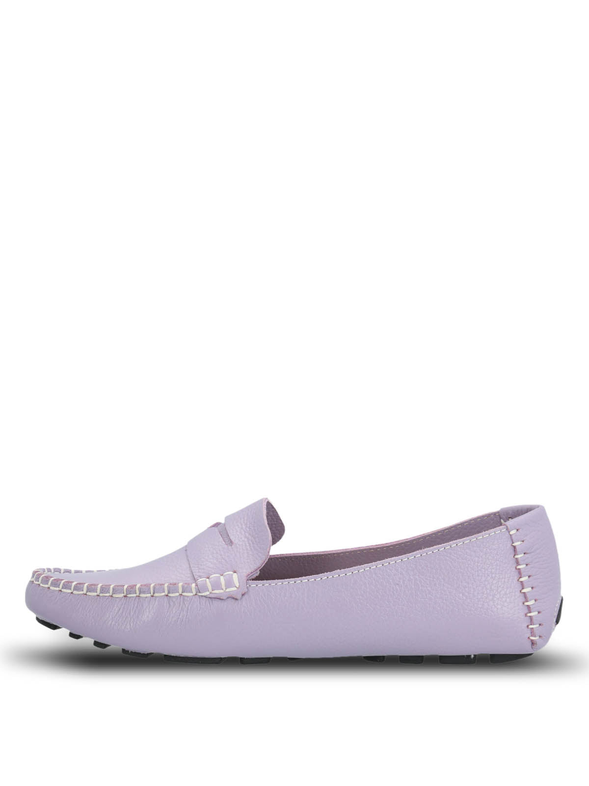 Mocasin Cuero Mujer Domaso Lila | Hush Puppies