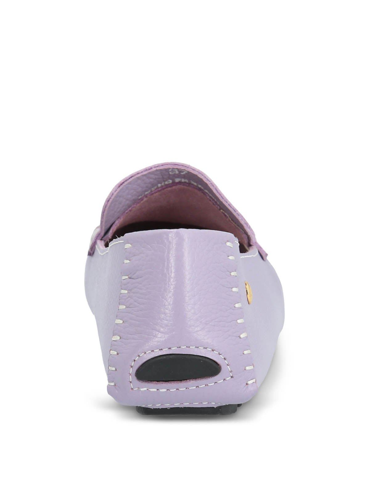 Mocasin Cuero Mujer Domaso Lila | Hush Puppies