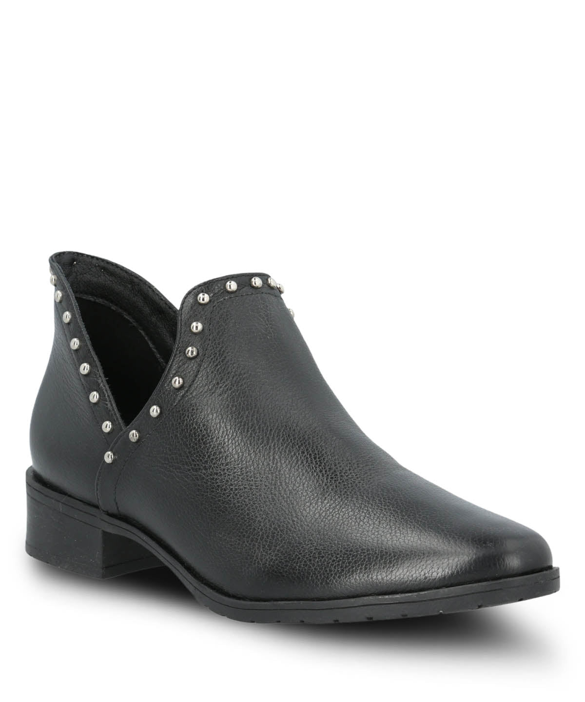 Botin Cuero Mujer Leccia Negro