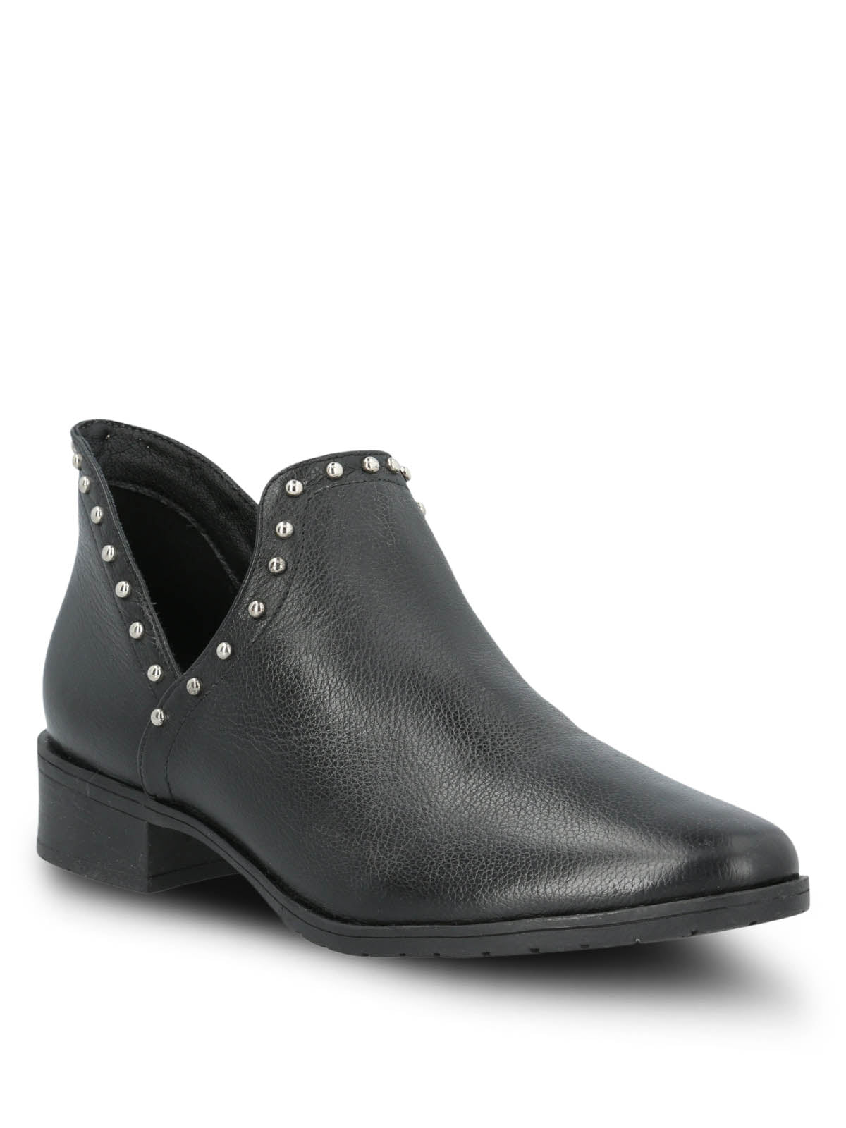 Botin Cuero Mujer Leccia Negro
