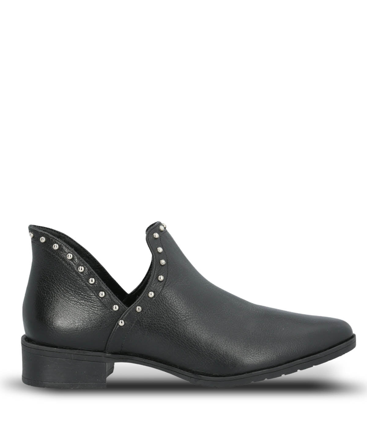 Botin Cuero Mujer Leccia Negro