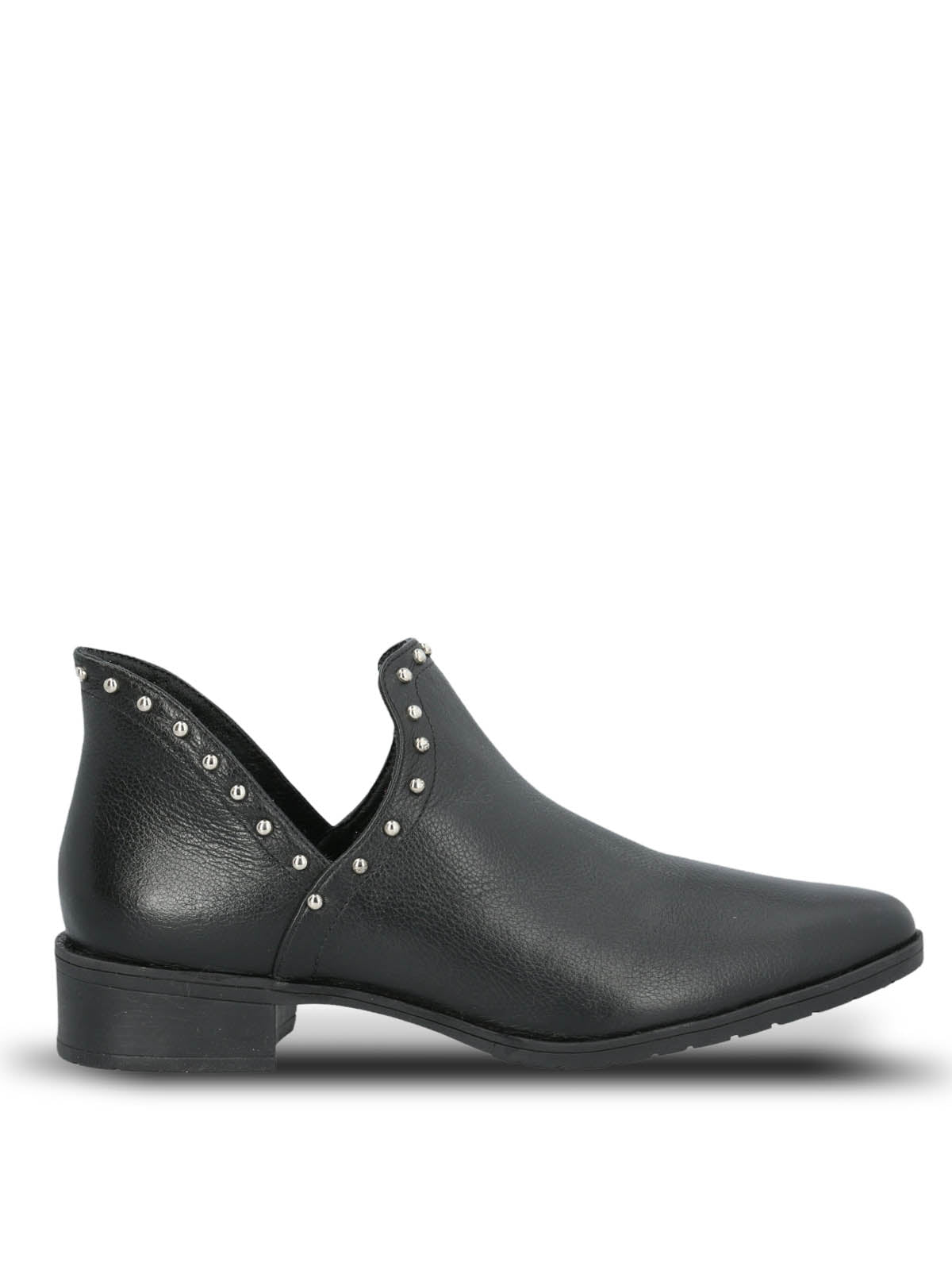 Botin Cuero Mujer Leccia Negro