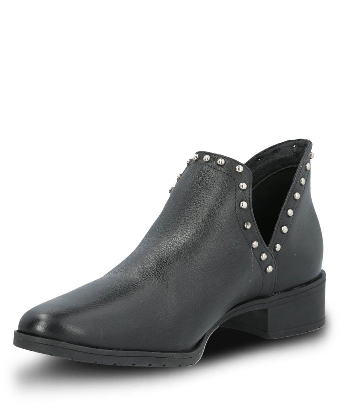 Botin Cuero Mujer Leccia Negro