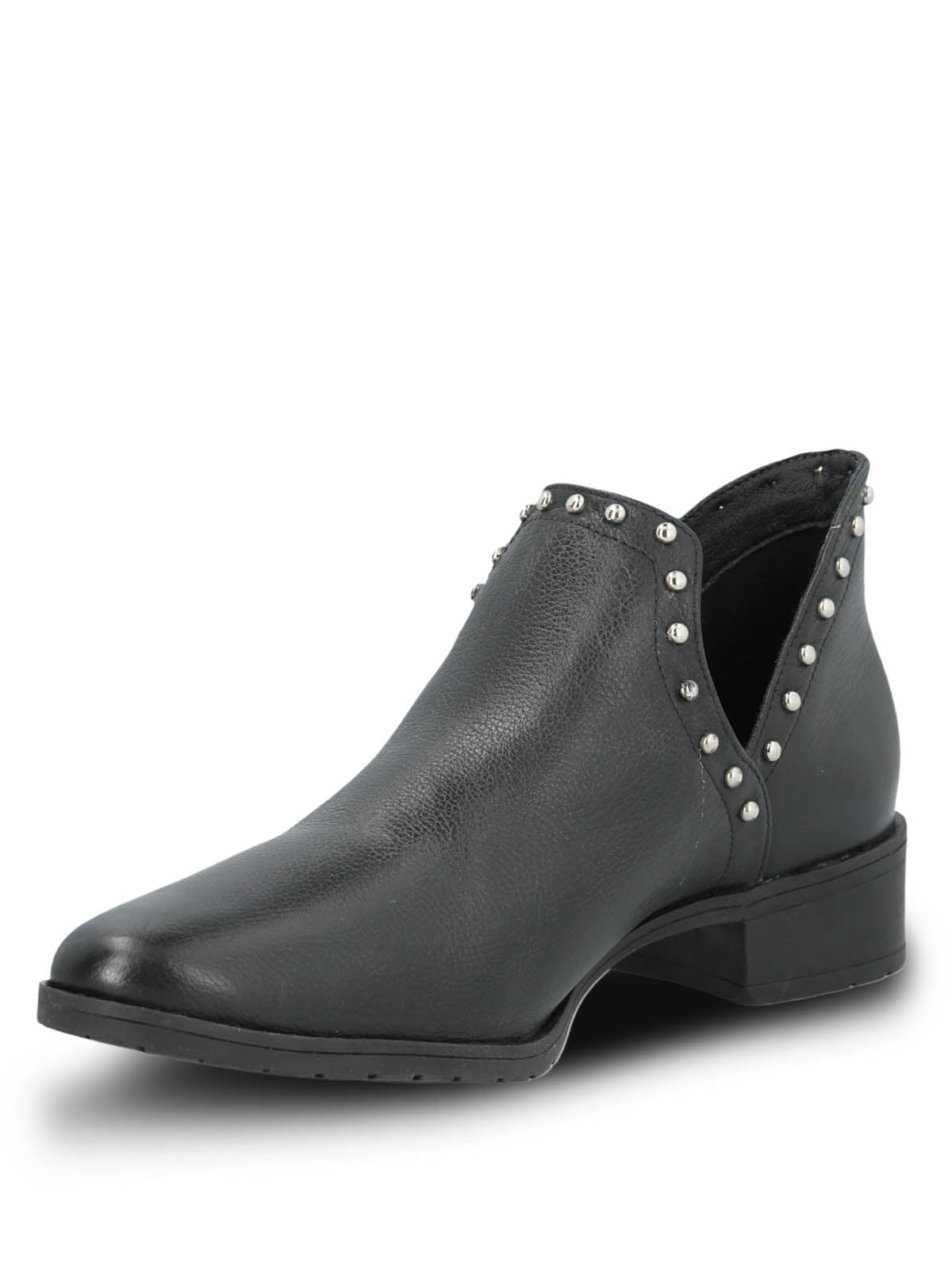 Botin Cuero Mujer Leccia Negro
