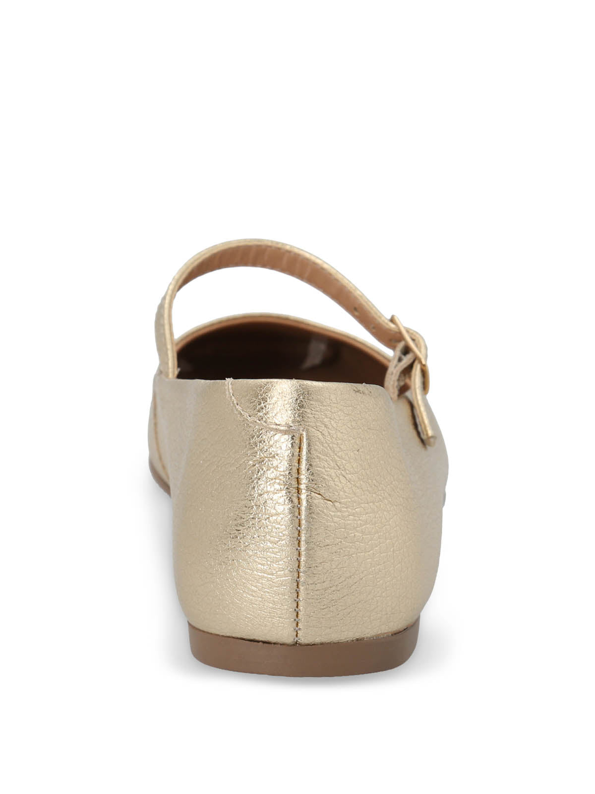 Ballerina Cuero Mujer Lovere Dorado Metalizado