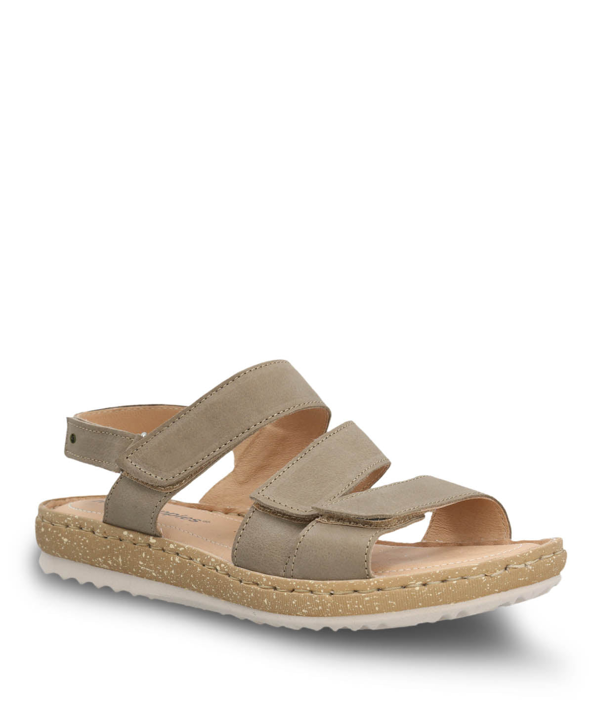 Sandalia Cuero Mujer Apricot Verde Hush Puppies