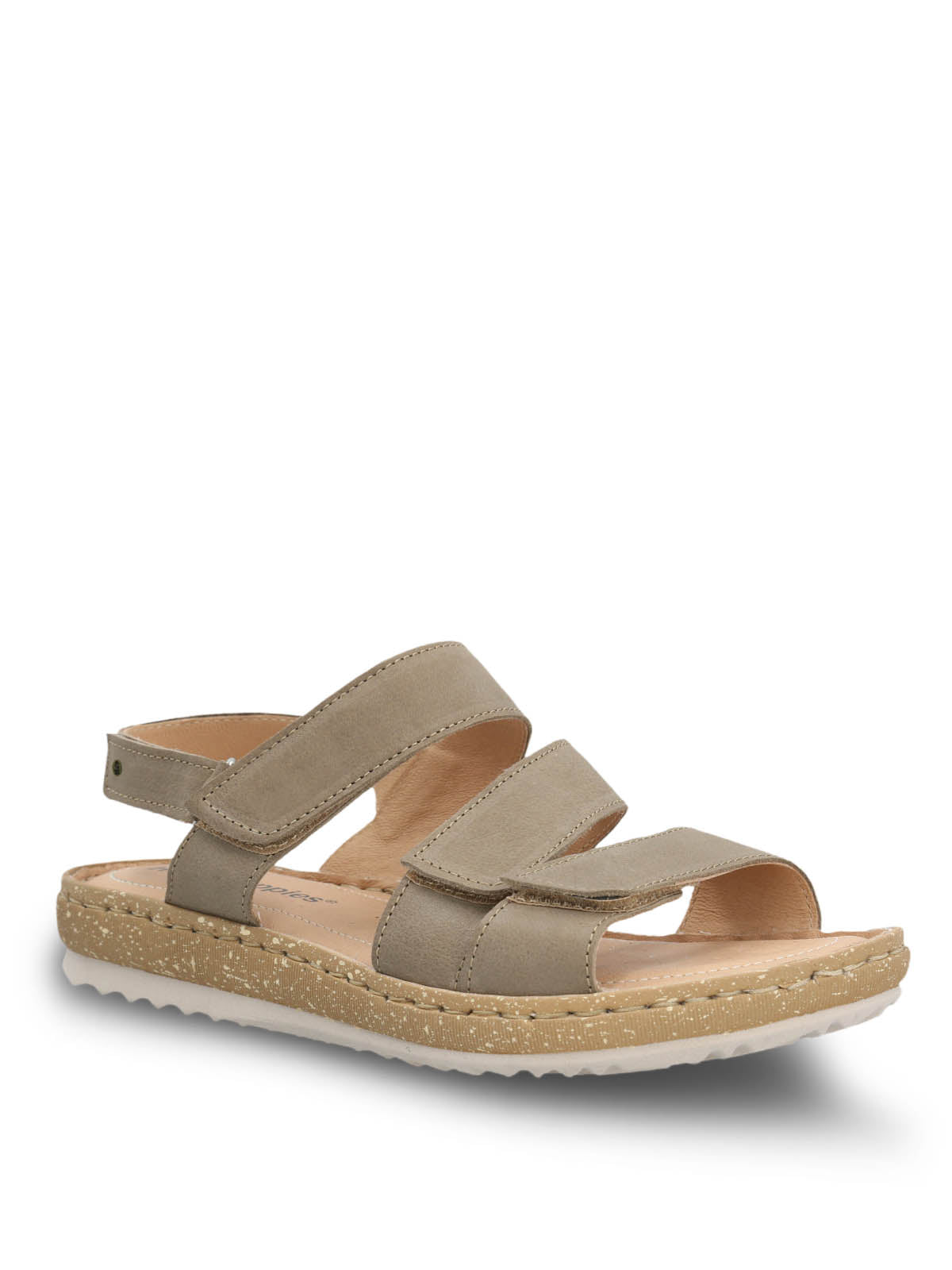 Sandalia Cuero Mujer Apricot Verde Hush Puppies