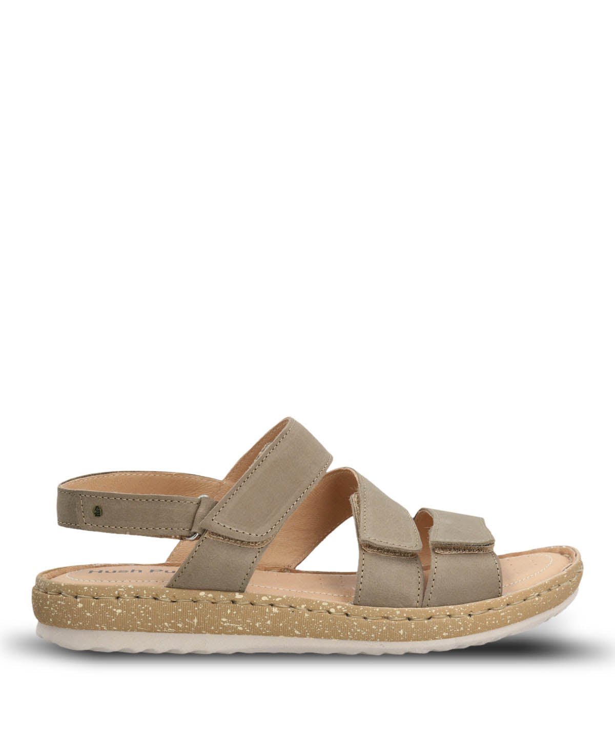 Sandalia Cuero Mujer Apricot Verde Hush Puppies