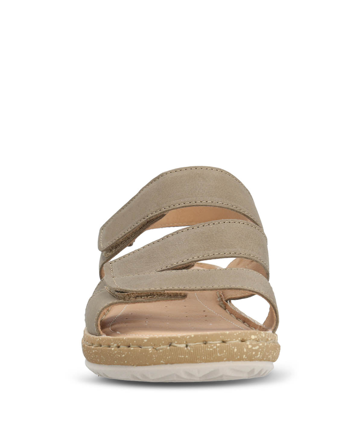 Sandalia Cuero Mujer Apricot Verde Hush Puppies